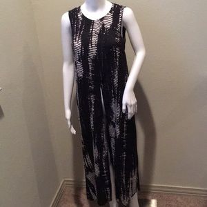 Snake Print/Tie Dye Effect Edgy Tunic Top